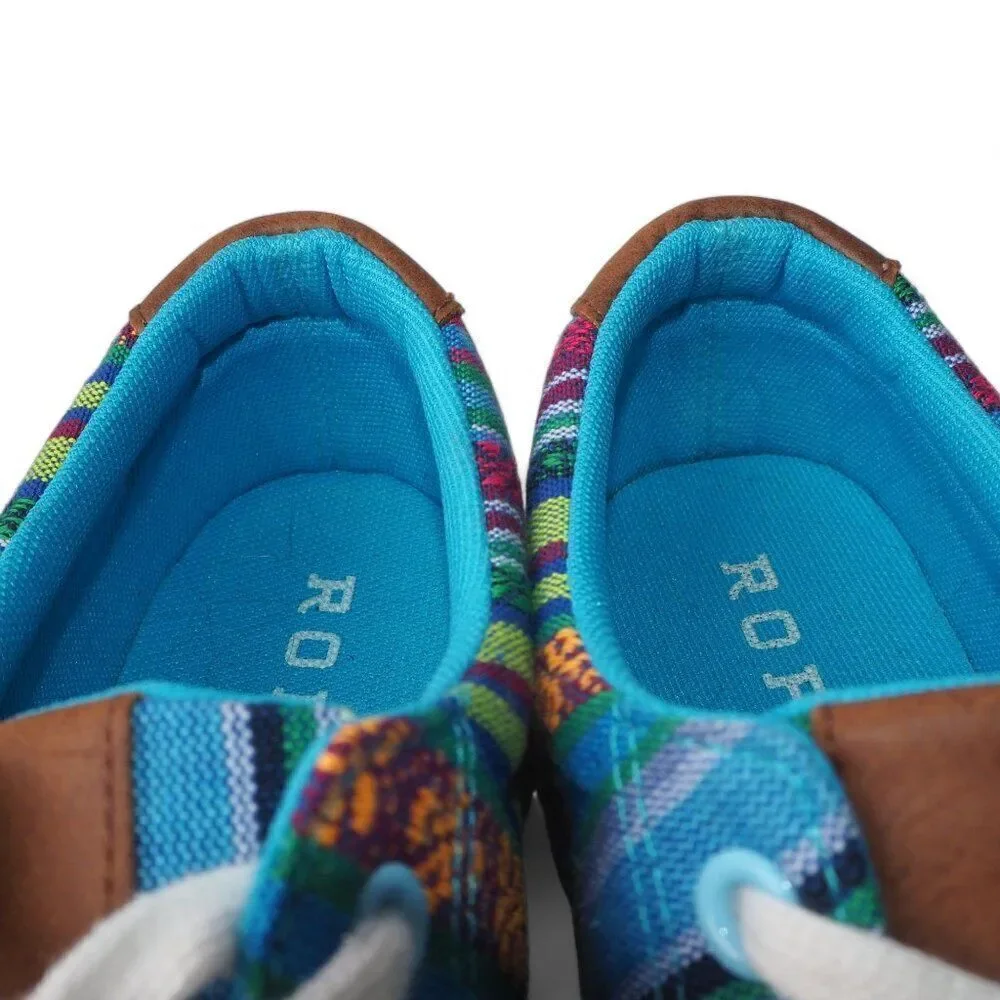 Roper Angel Fire Aztec Southwestern Casual Sneakers Multicolor Women's‎ 8.5